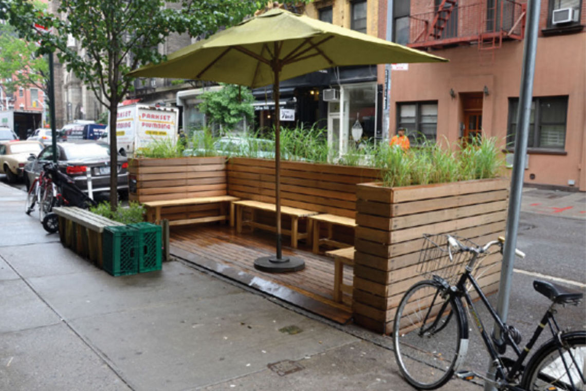 parklet benches