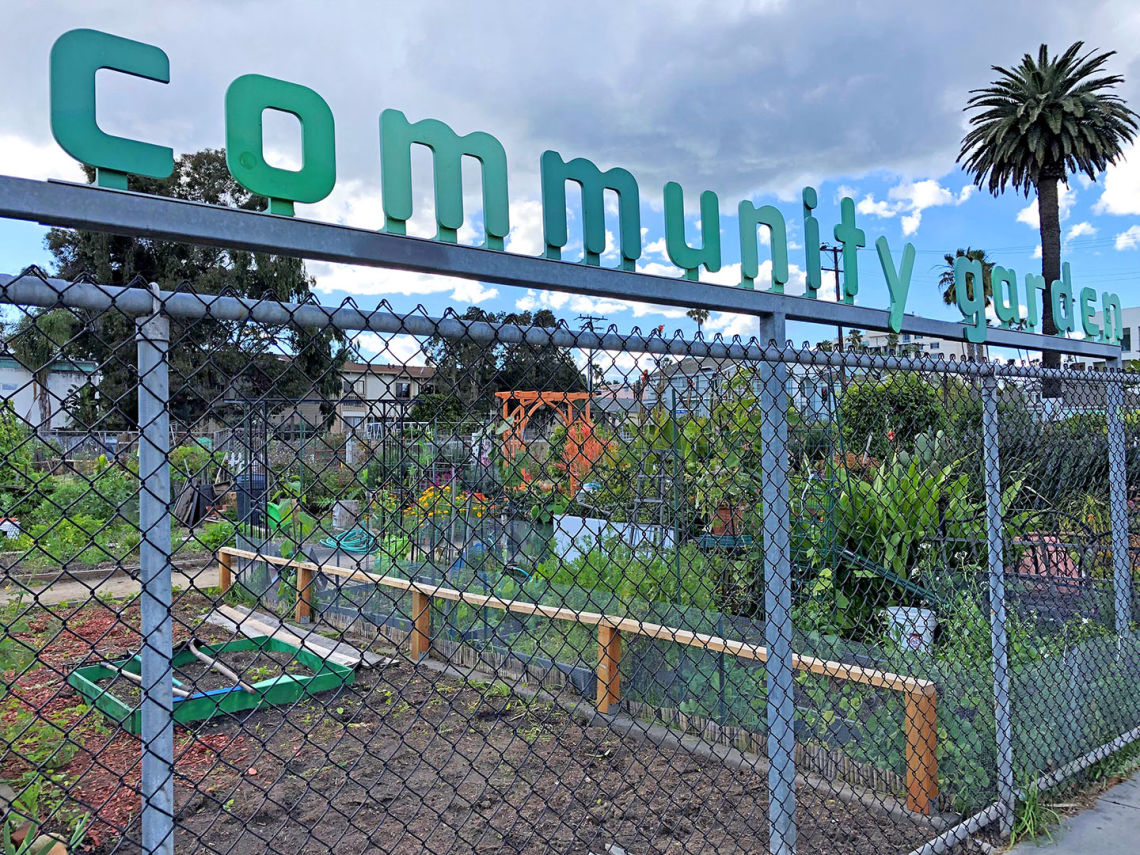 santa monica community garden sign ljt